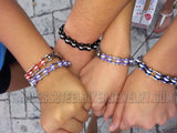 Ladies Bike Chain Stainless Steel Bracelet Silver & Black Crystals SB197