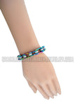 Biker Jewelry's Ladies Bike Chain Stainless Steel Bracelet Rainbow Heavy Metal Jewelry SB154