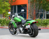 Heavy Metal Jewelry Men's Motorcycle Bike Chain Bracelet Stainless Steel Green/Cream/Black Double Link SB1315