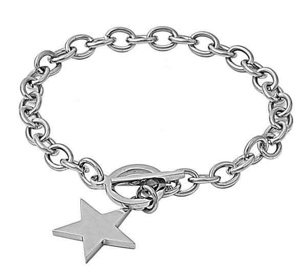 Ladies Stainless Steel Star Bracelet SB14