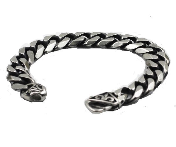 Stainless Steel Designer Curb Link Men's Bracelet SB229