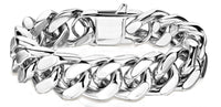 16mm Stainless Steel Bracelet Designer Cuban Link 3 lengths SB153
