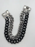 Biker Jewelry Men's Dual Two-color Stainless Bracelet SB15