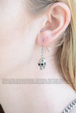 Biker Jewelry Ladies French Wire Skull Earrings Stainless Steel SE36