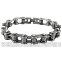 Jewelry Men's Motorcycle Bike Chain Bracelet Stainless Steel Antiqued Edition SB221