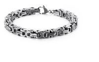 5mm Byzantine Stainless Steel Men's Bracelet SB190