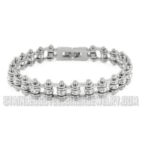 Ladies Motorcycle Bike Chain Bracelet Stainless Steel SB115