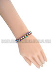 Women's Motorcycle Bike Chain Tennis Bracelet Stainless Steel Rainbow Jewelry SB155