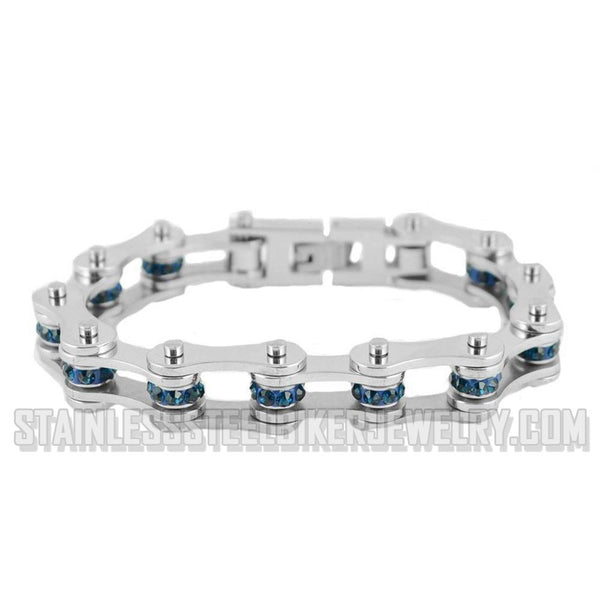 Heavy Metal Jewelry Ladies Motorcycle Bike Chain Stainless Steel Bracelet December Edition SB2227D