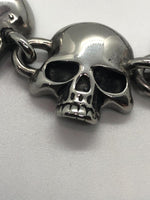 Unisex Punisher Skull Stainless Steel Biker Bracelet SB39
