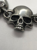 Unisex Punisher Skull Stainless Steel Biker Bracelet SB39
