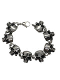 Unisex Punisher Skull Stainless Steel Biker Bracelet SB39