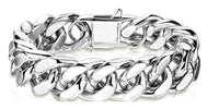 Stainless Steel Bracelet 12mm Cuban Link 3 lengths SB6