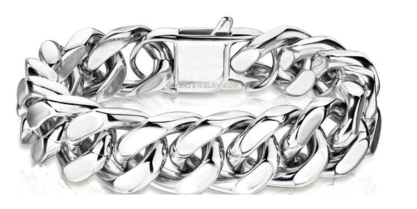 Stainless Steel Bracelet 12mm Cuban Link 3 lengths SB6