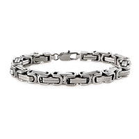 Byzantine Jewelry 6mm Byzantine Design Stainless Steel Bracelet Unisex SB20