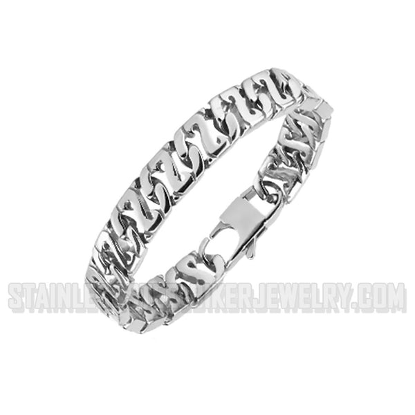 Stainless Steel Designer Link Men's Bracelet SB85