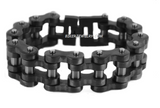 3/4 inches Wide Stainless Steel Motorcycle Bike Chain Bracelet Gunmetal Huge SB95