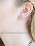 Biker Jewelry Small Angel Wing Earrings Stainless Steel Post / Stud SE40