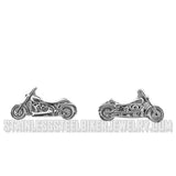 Biker Jewelry Ladies Classic Motorcycle Stud Earrings Stainless Steel SE47