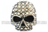 Small Unisex Bling Willie G Skull Post & Nut Earrings Stainless Steel SE18