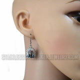 Biker Jewelry Ladies Indian Headdress Bust Earrings Stainless Steel SE43