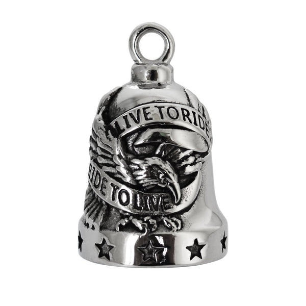 Eagle Ride Bell® Live to Ride / Ride to Live Stainless Steel RB3