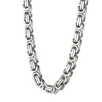 Men's 10mm Byzantine Chain / Necklace Stainless Steel CH44