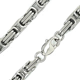 5mm Stainless Steel Byzantine Chain / Necklace CH40