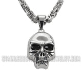 Heavy Metal Jewelry Men's Vampire Skull Pendant Necklace Stainless Steel SP1428