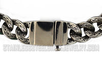 Heavy Metal Jewelry Men's Tattoo Hook Necklace Stainless Steel SN1791