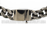 Heavy Metal Jewelry Men's Tattoo Hook Necklace Stainless Steel SN1791