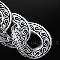 Heavy Metal Jewelry Men's Tattoo Hook Necklace Stainless Steel SN1791