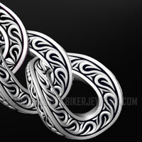 Heavy Metal Jewelry Men's Tattoo Hook Necklace Stainless Steel SN1792N