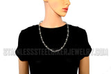 Men's Barbed Wire Necklace Stainless Steel SP73