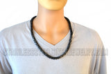 Heavy Metal Jewelry Men's Byzantine Necklace Stainless Steel SN34