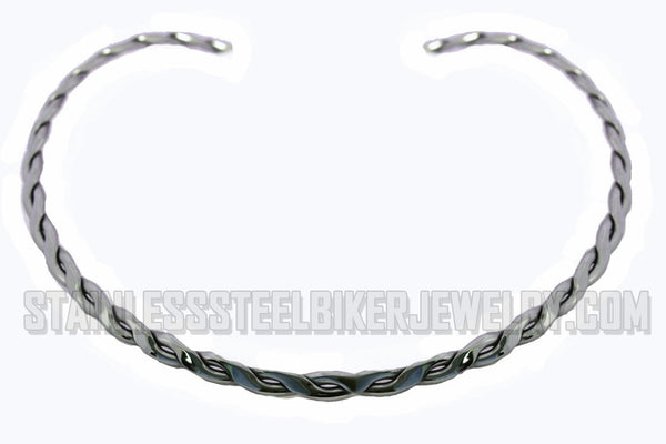 Heavy Metal Jewelry Ladies Cuff Necklace Stainless Steel SN2460