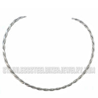 Heavy Metal Jewelry Ladies Cuff Necklace Stainless Steel SN2460
