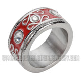 Heavy Metal Jewelry Ladies Swirl Design Ring Stainless Steel (Variety of Colors) SR1002