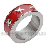 Heavy Metal Jewelry Ladies Star Ring Stainless Steel Many Colors SR1008