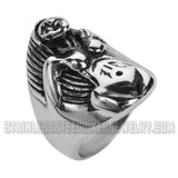 Heavy Metal Jewelry Men's Naked Lady Stainless Steel Ring SR1020