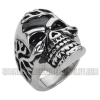 Heavy Metal Jewelry Men's Mad Man Skull Stainless Steel Ring SR1035
