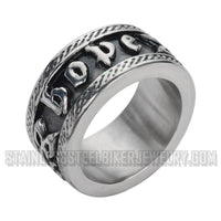 Heavy Metal Jewelry Ladies Hope Ring Stainless Steel SR1047