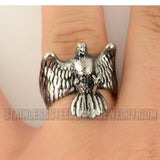 Heavy Metal Jewelry Men's American Bald Eagle Stainless Steel Ring SR1079