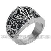 Heavy Metal Jewelry Ladies Royal Crown Ring Stainless Steel SR1081