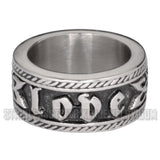 Heavy Metal Jewelry Ladies Love Ring Stainless Steel SR1083