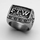 Stainless Steel FTW Motorcycle Biker Ring SR111
