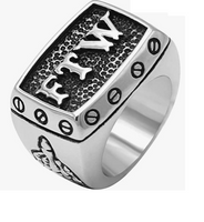 Stainless Steel FTW Motorcycle Biker Ring SR111