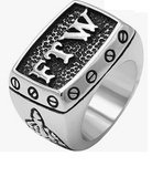 Stainless Steel FTW Motorcycle Biker Ring SR111