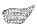 Heavy Metal Jewelry Ladies Bling Wing Ring Stainless Steel SR113