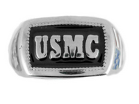 Heavy Metal Jewelry USMC MARINE Ring Stainless Steel SR123